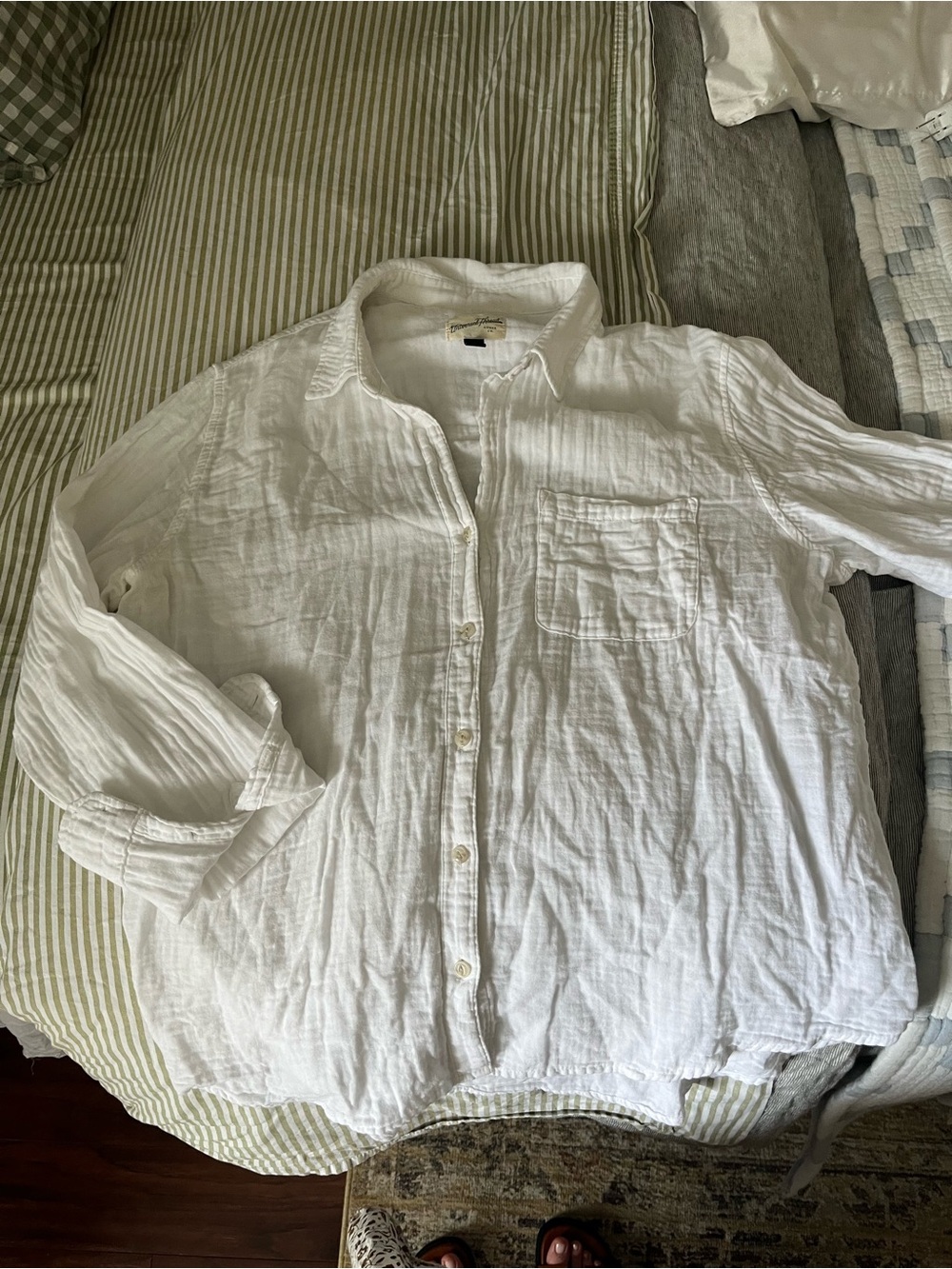 100% cotton Gauze button down- universal Thread